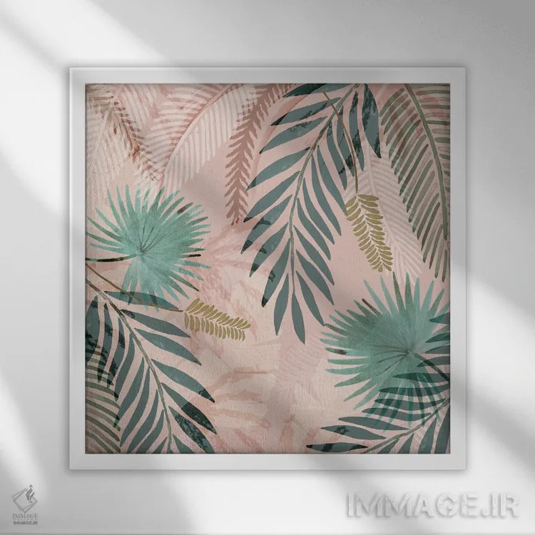 تابلو نخلهای قدیمی I اثر فلورا کوتا - نمای قابدار سفید