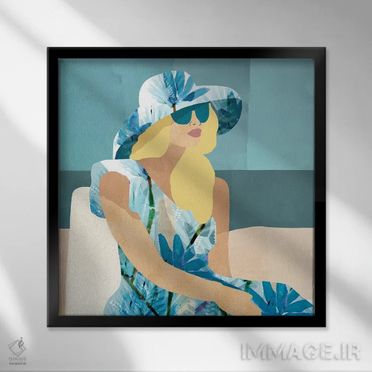 تابلو لاس سالیناس I اثر فلورا کوتا - نمای قابدار مشکی