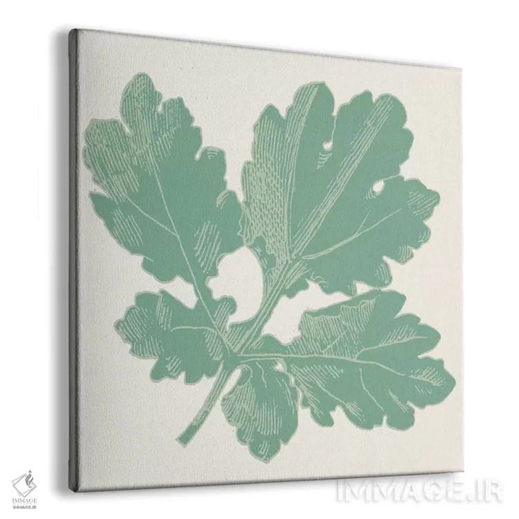 تابلو برگ سبز اثر فایو بای فایو کالکتیو - نمای پرسپکتیو محصول