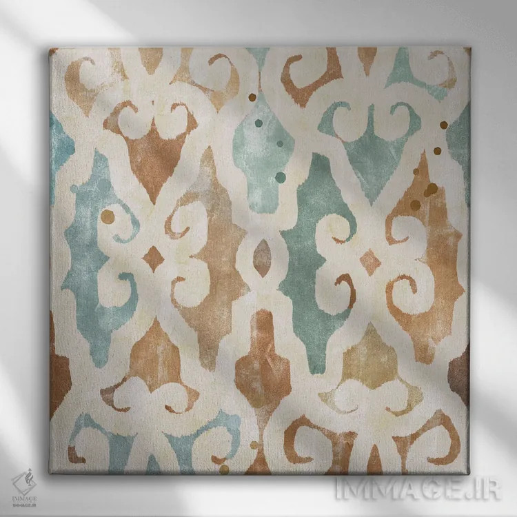 تابلو کاشی آفتابخورده I اثر فلورا کوتا - نمای روبهرو روی دیوار