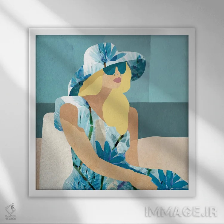 تابلو لاس سالیناس I اثر فلورا کوتا - نمای قابدار سفید