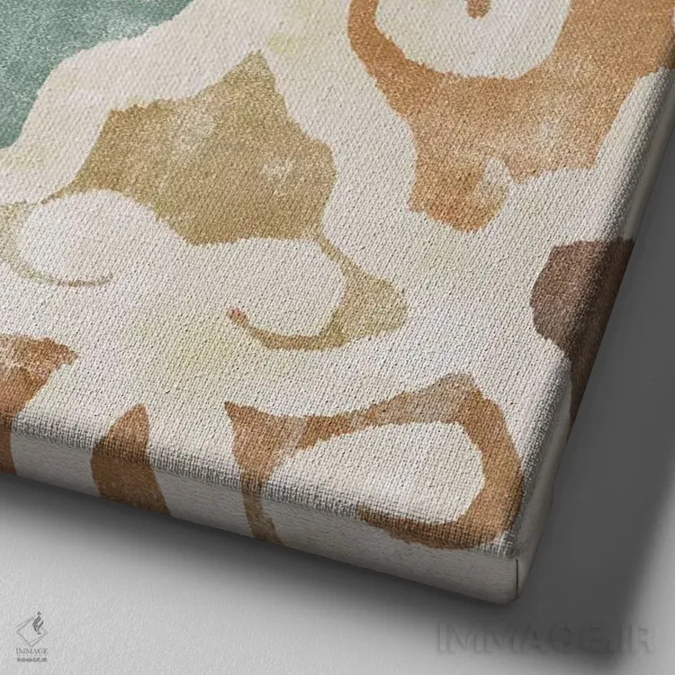 تابلو کاشی آفتابخورده I اثر فلورا کوتا - نمای نزدیک بافت بوم