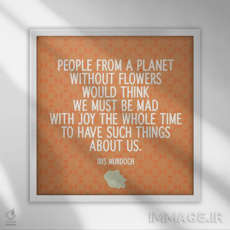 تابلو سیاره بدون گل اثر فایو بای فایو کالکتیو - نمای قابدار سفید