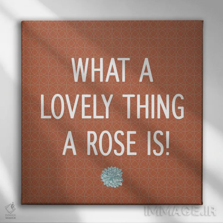 تابلو رزها دوستداشتنی هستند اثر فایو بای فایو کالکتیو - نمای روبهرو روی دیوار