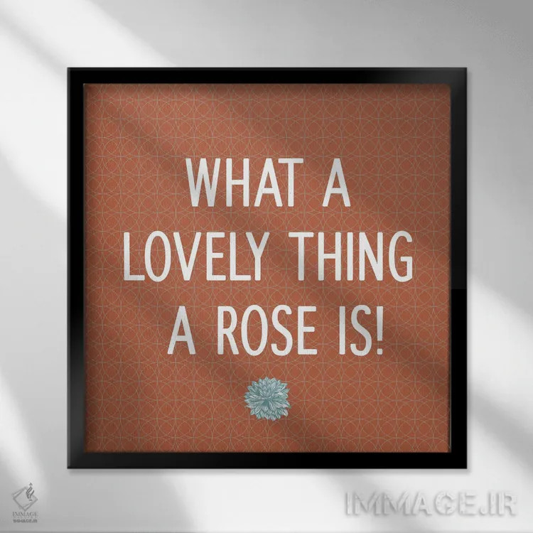 تابلو رزها دوستداشتنی هستند اثر فایو بای فایو کالکتیو - نمای قابدار مشکی