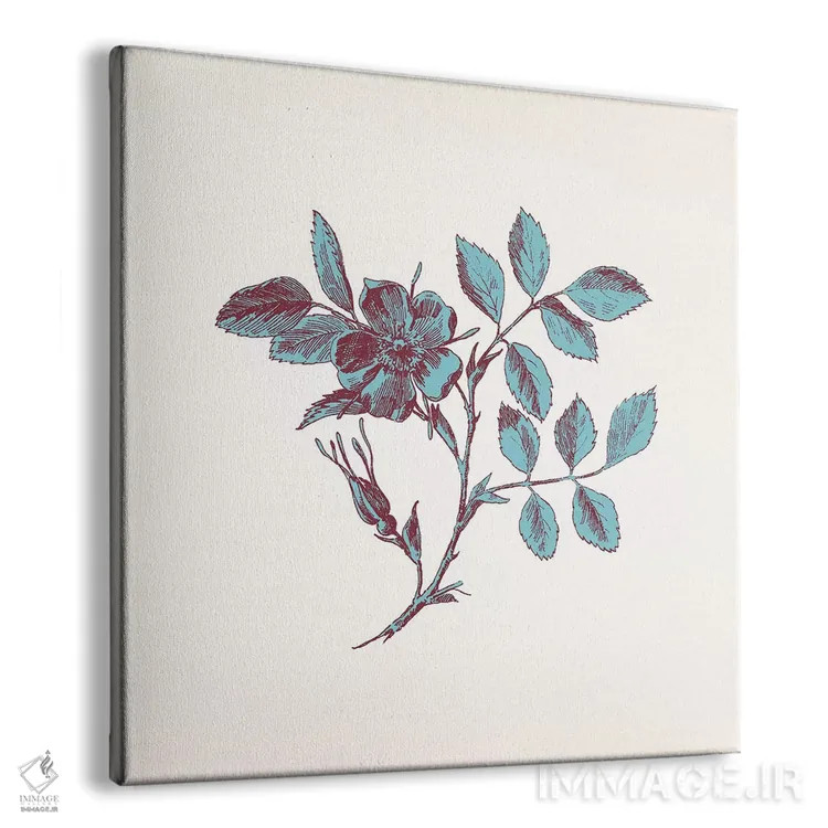 تابلو شاخه آبی اثر فایو بای فایو کالکتیو - نمای پرسپکتیو محصول