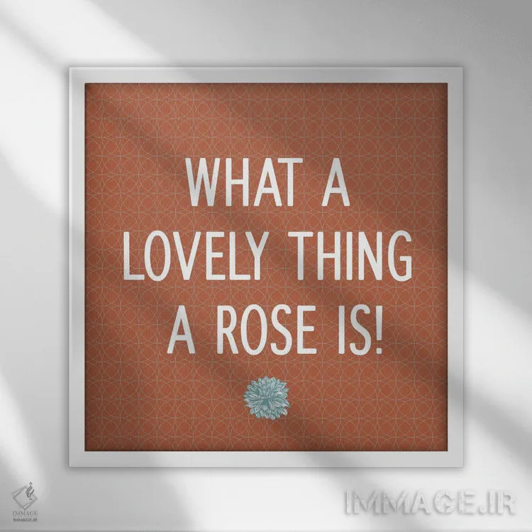 تابلو رزها دوستداشتنی هستند اثر فایو بای فایو کالکتیو - نمای قابدار سفید