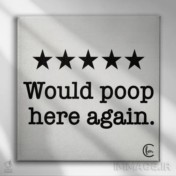 تابلو بررسی حمام اثر فِرفولی مید کرییشنز (استودیو هنری) - نمای روبهرو روی دیوار