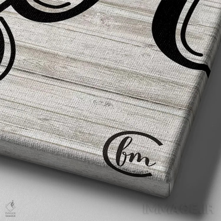 تابلو او برخاسته است اثر فِرفولی مید کرییشنز (استودیو هنری) - نمای نزدیک بافت بوم