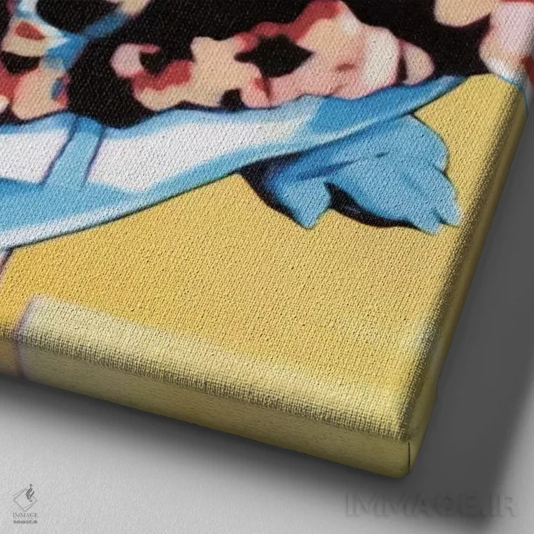 تابلو مطیع اثر فرنان مورا - نمای نزدیک بافت بوم