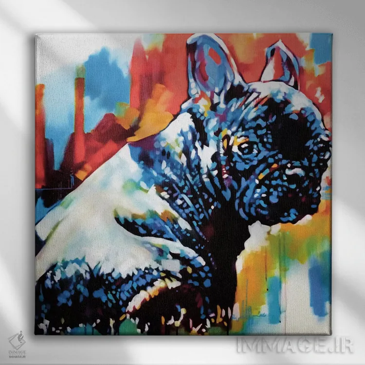 تابلو فقط دستشویی! اثر فرنان مورا - نمای روبهرو روی دیوار