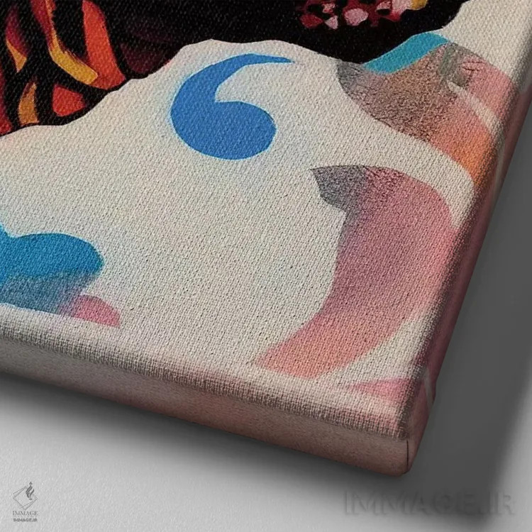 تابلو حسادت اثر فرنان مورا - نمای نزدیک بافت بوم