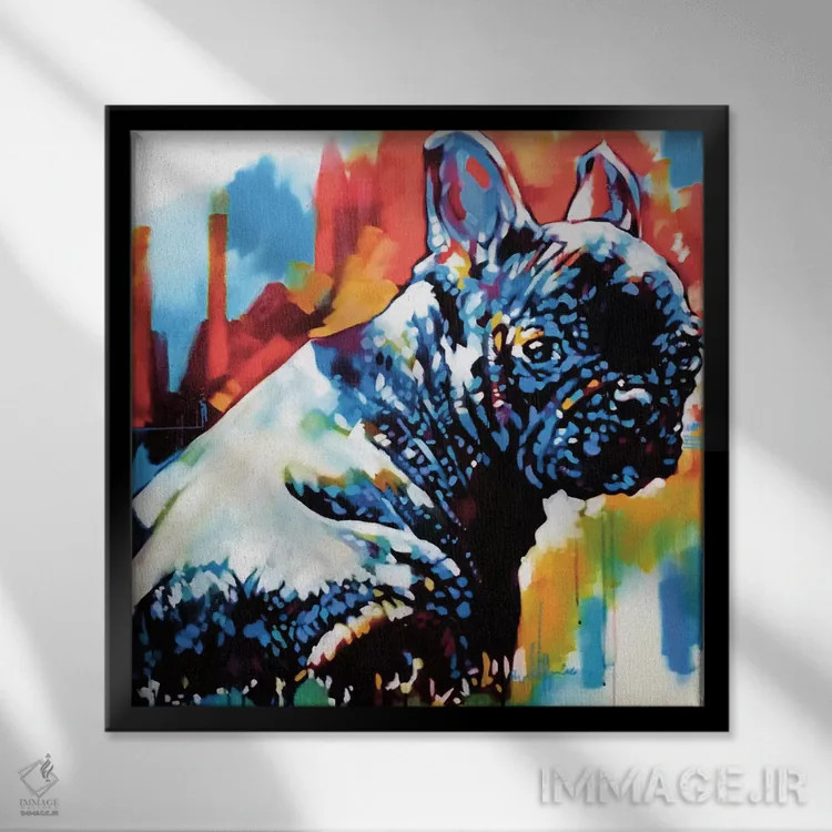 تابلو فقط دستشویی! اثر فرنان مورا - نمای قابدار مشکی