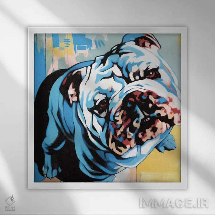 تابلو مطیع اثر فرنان مورا - نمای قابدار سفید