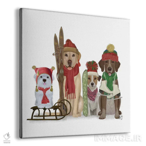 تابلو کریسمس (طرح) اثر فب فانکی (استودیو هنری) - نمای پرسپکتیو محصول