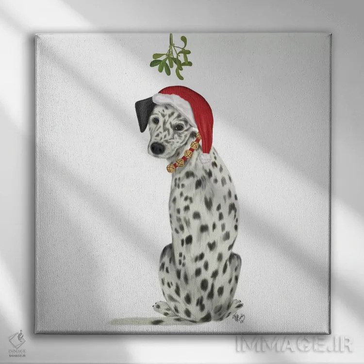 تابلو کریسمس (طرح) اثر فب فانکی (استودیو هنری) - نمای روبهرو روی دیوار