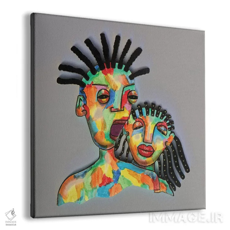 تابلو قبیلهای ۲ اثر فرد اودل - نمای پرسپکتیو محصول