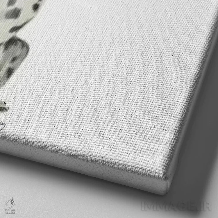 تابلو کریسمس (طرح) اثر فب فانکی (استودیو هنری) - نمای نزدیک بافت بوم