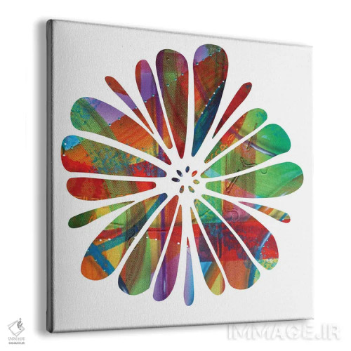 تابلو گل چندرنگ اثر فرد اودل - نمای پرسپکتیو محصول