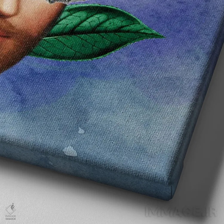 تابلو چشم به هم زدنی ۴ اثر فن د فانتستیکا - نمای نزدیک بافت بوم