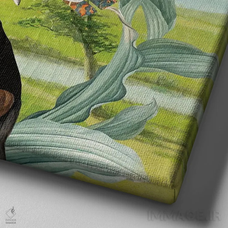 تابلو هارمونی (هماهنگی) اثر فن د فانتستیکا - نمای نزدیک بافت بوم