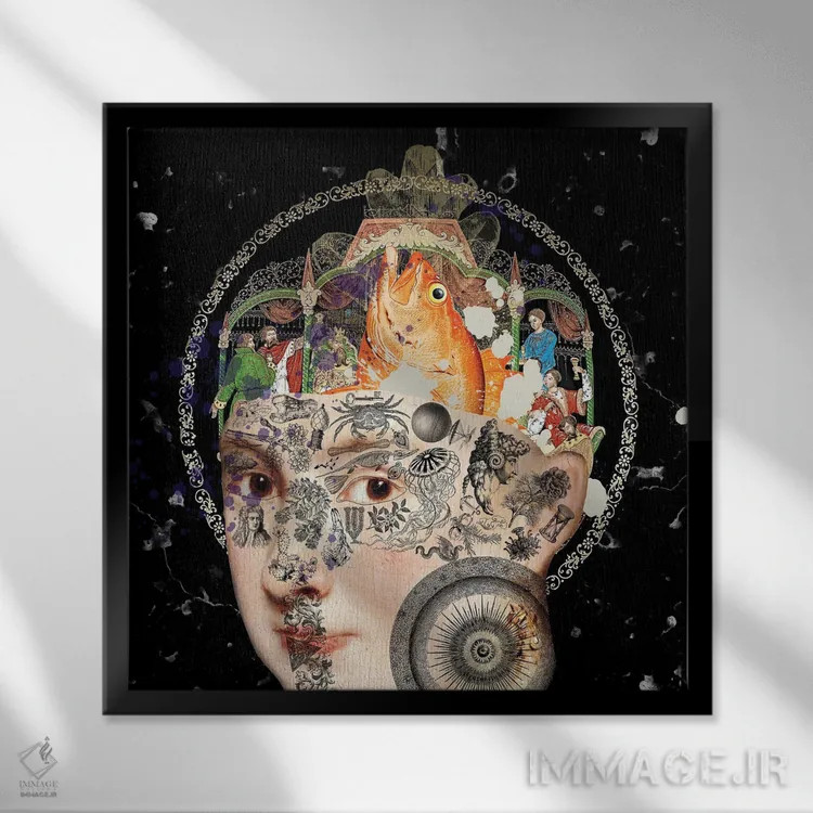 تابلو اخلاق معاصر ۱ اثر فن د فانتستیکا - نمای قابدار مشکی