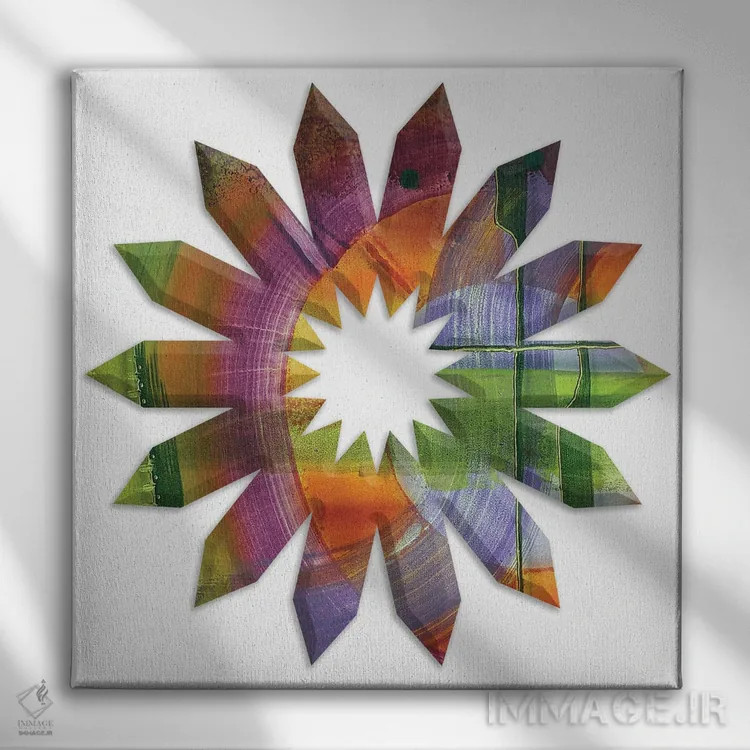 تابلو سنگ قیمتی اثر فرد اودل - نمای روبهرو روی دیوار