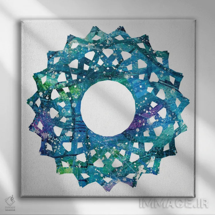 تابلو ماتریس جدید اثر فرد اودل - نمای روبهرو روی دیوار