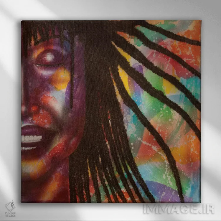 تابلو آتشبازی اثر فرد اودل - نمای روبهرو روی دیوار