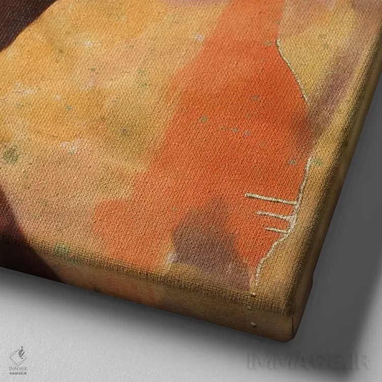 تابلو موهایم را دوست دارم (عامیانه) اثر فرد اودل - نمای نزدیک بافت بوم