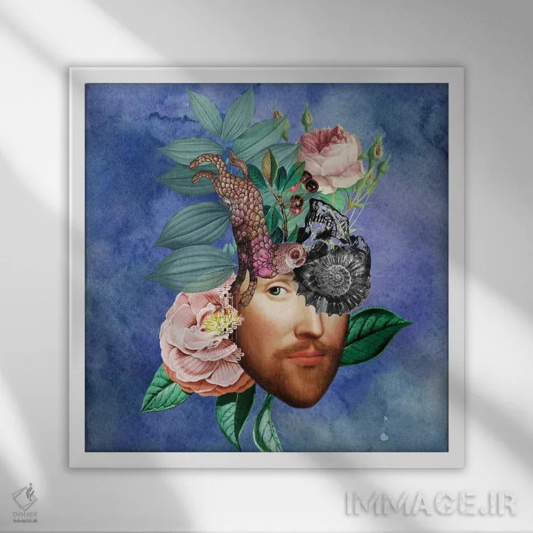 تابلو چشم به هم زدنی ۴ اثر فن د فانتستیکا - نمای قابدار سفید