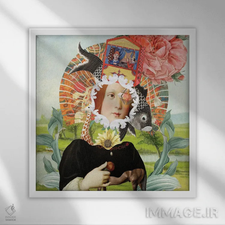 تابلو هارمونی (هماهنگی) اثر فن د فانتستیکا - نمای قابدار سفید