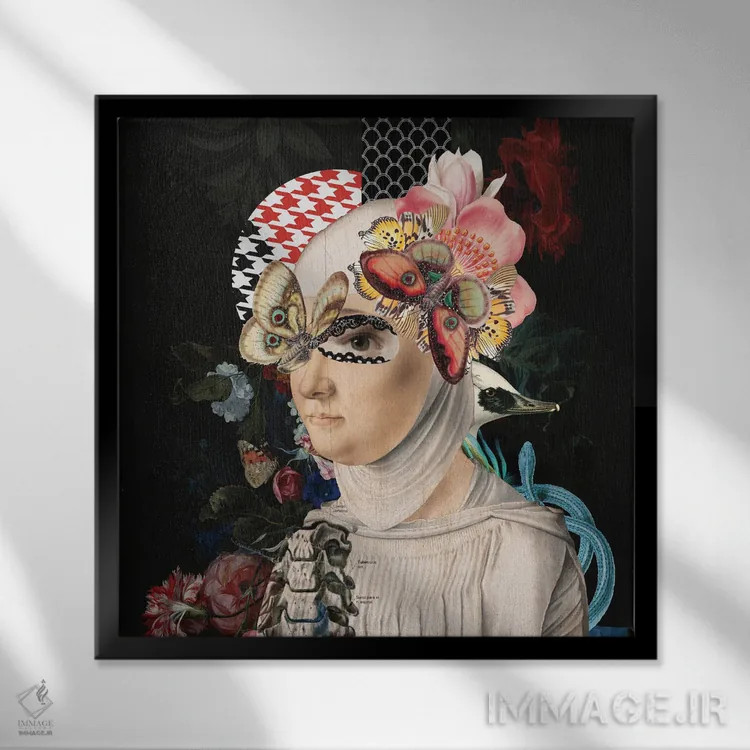 تابلو پژواکهایی از تاریکی اثر فن د فانتستیکا - نمای قابدار مشکی