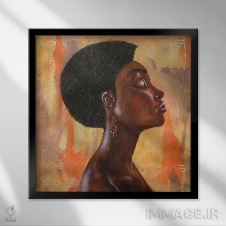 تابلو موهایم را دوست دارم (عامیانه) اثر فرد اودل - نمای قابدار مشکی