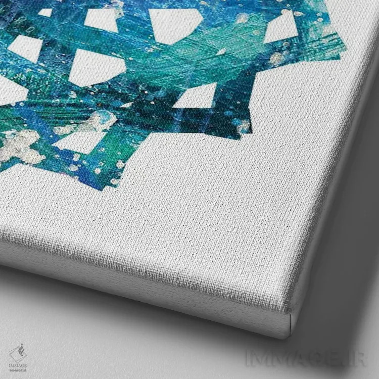 تابلو ماتریس جدید اثر فرد اودل - نمای نزدیک بافت بوم