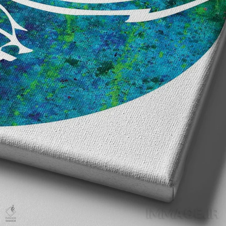 تابلو درخت زندگی ۱ اثر فرد اودل - نمای نزدیک بافت بوم