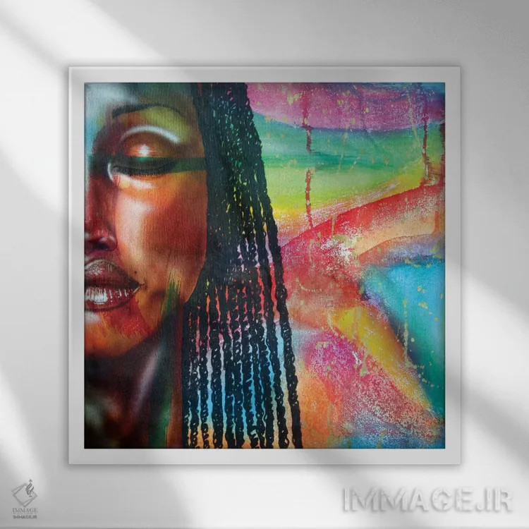 تابلو جشن اثر فرد اودل - نمای قابدار سفید