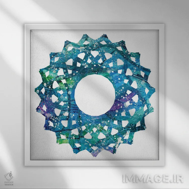 تابلو ماتریس جدید اثر فرد اودل - نمای قابدار سفید