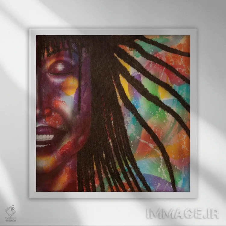 تابلو آتشبازی اثر فرد اودل - نمای قابدار سفید