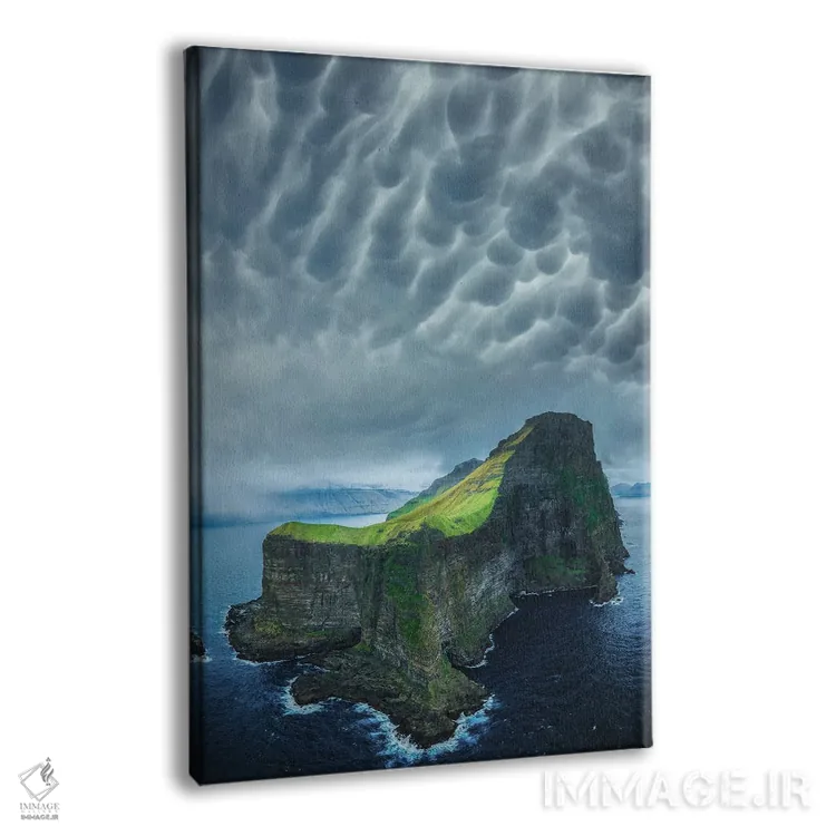 تابلو جزایر فارو مهآلود اثر برنت شاونور - نمای پرسپکتیو محصول