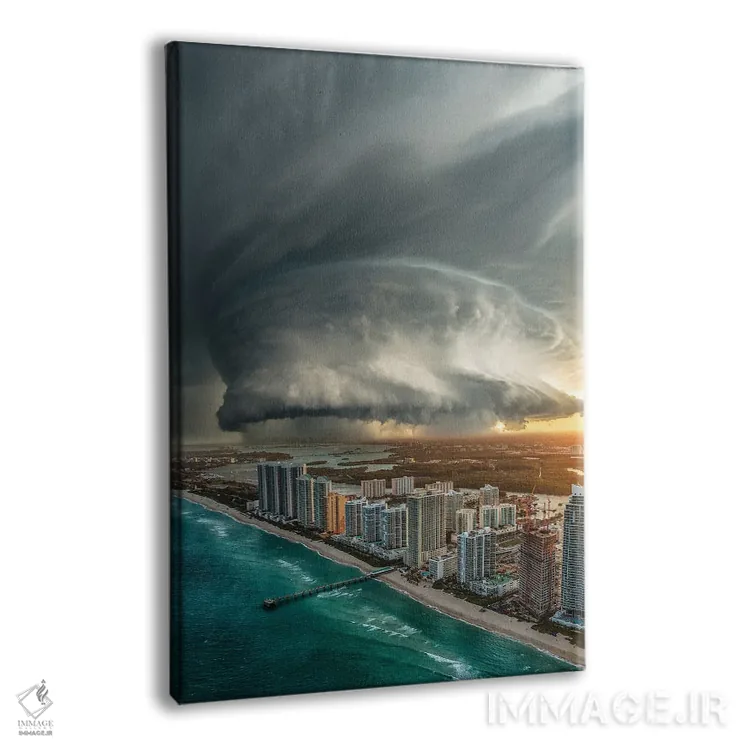 تابلو مصیبت ساحل میامی اثر برنت شاونور - نمای پرسپکتیو محصول