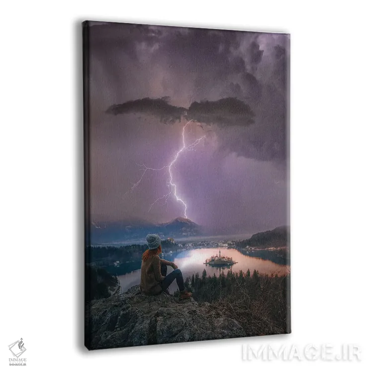 تابلو اندیشههای دریاچه بلد اثر برنت شاونور - نمای پرسپکتیو محصول