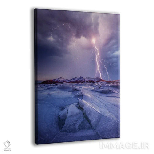 تابلو درخش برق یخزده اثر برنت شاونور - نمای پرسپکتیو محصول
