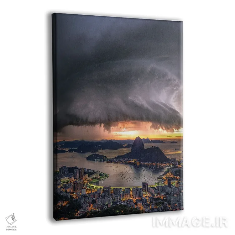 تابلو چرخش (ابر طوفانی) بر فراز ریو اثر برنت شاونور - نمای پرسپکتیو محصول