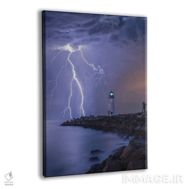 تابلو بوسهٔ صاعقه اثر برنت شاونور - نمای پرسپکتیو محصول