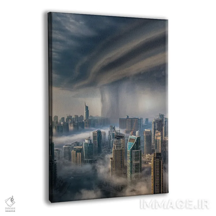 تابلو بارش شدید دبی اثر برنت شاونور - نمای پرسپکتیو محصول
