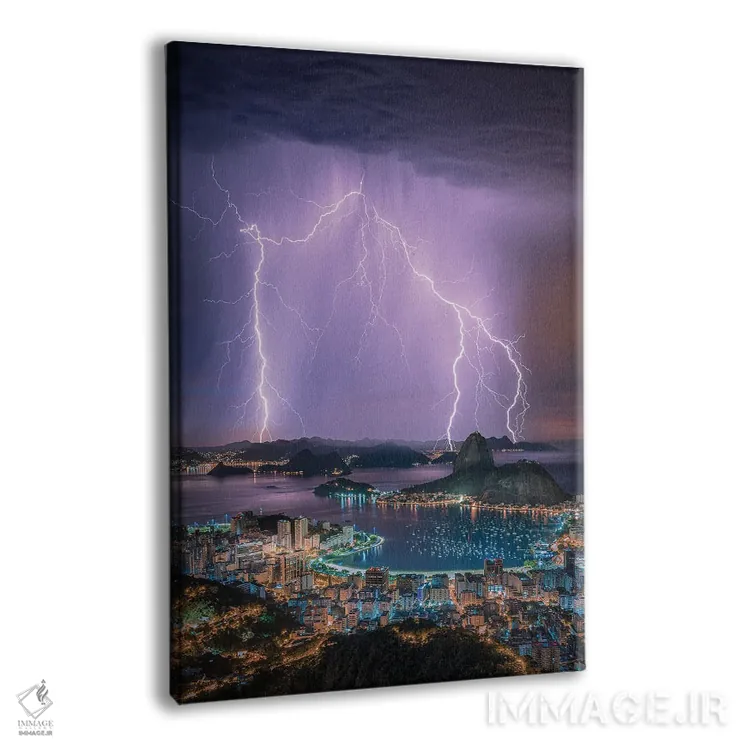 تابلو نورهای ریو اثر برنت شاونور - نمای پرسپکتیو محصول