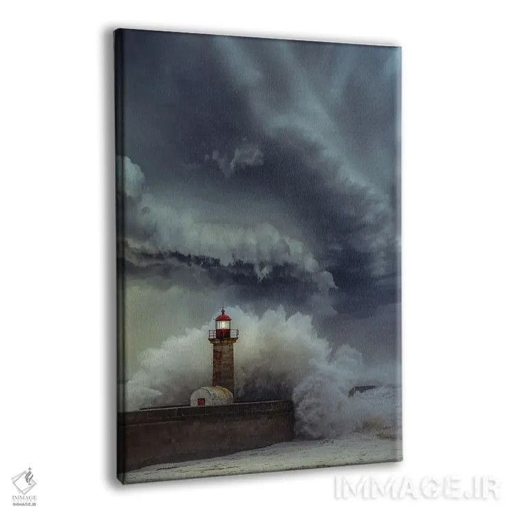 تابلو آشوب فانوس دریایی اثر برنت شاونور - نمای پرسپکتیو محصول