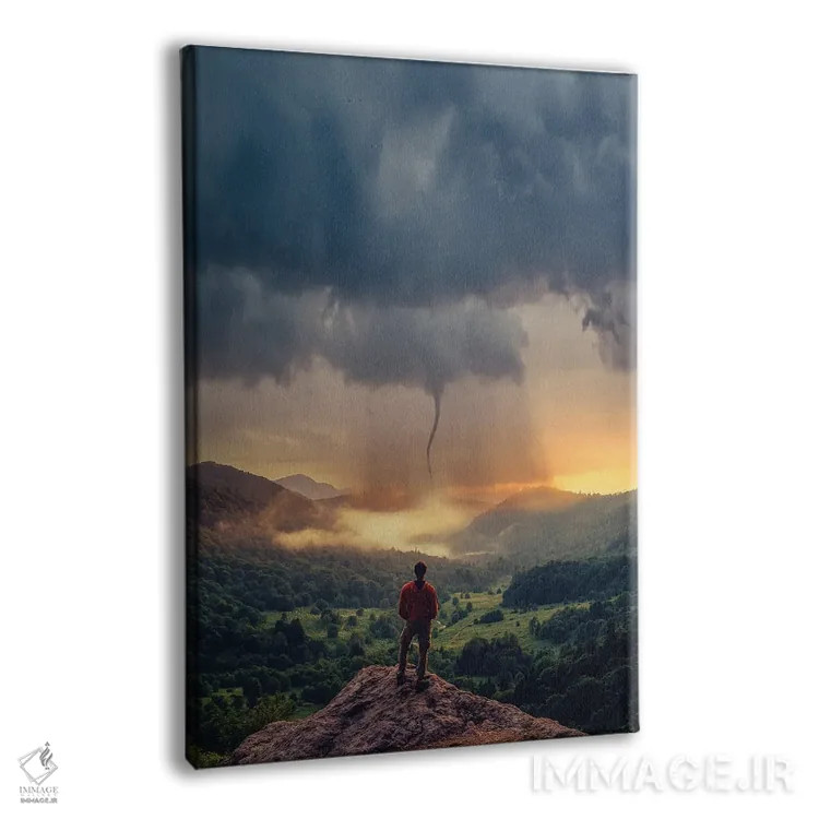 تابلو افکار طوفانی اثر برنت شاونور - نمای پرسپکتیو محصول