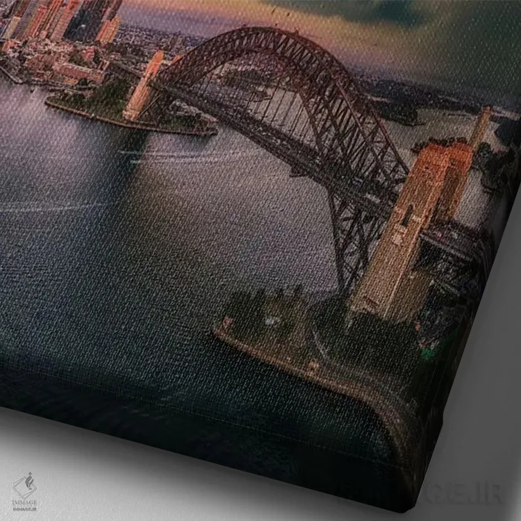 تابلو ابر گوهای سیدنی (استرالیا) اثر برنت شاونور - نمای نزدیک بافت بوم